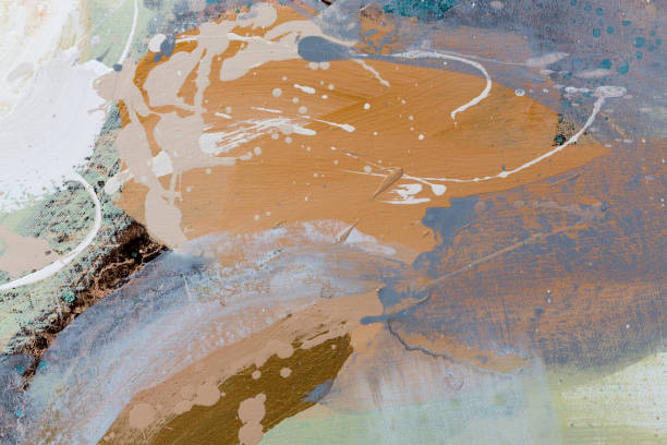 istock Abstract art background. Color texture. Fragment of artwork 990569440