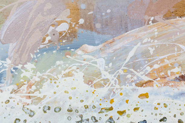 istock Oil painting abstract texture background 990569486