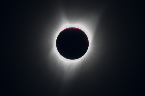 This image shows the August 21, 2017 Solar Eclipse as seen from near Madras, Oregon which was in the path of totality.