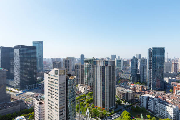 istock modern office buildings in shanghai 990668048
