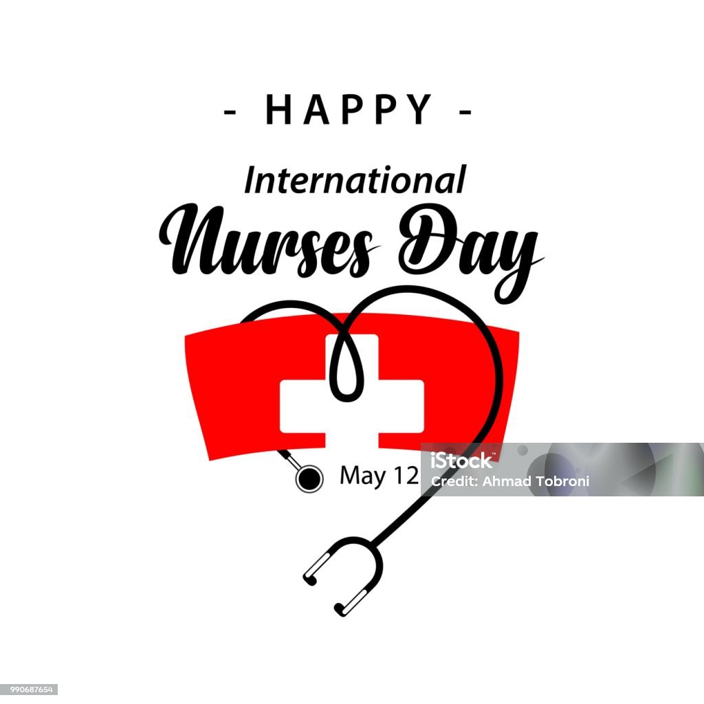 Happy International Nurses Day Vector Template Design Stock ...