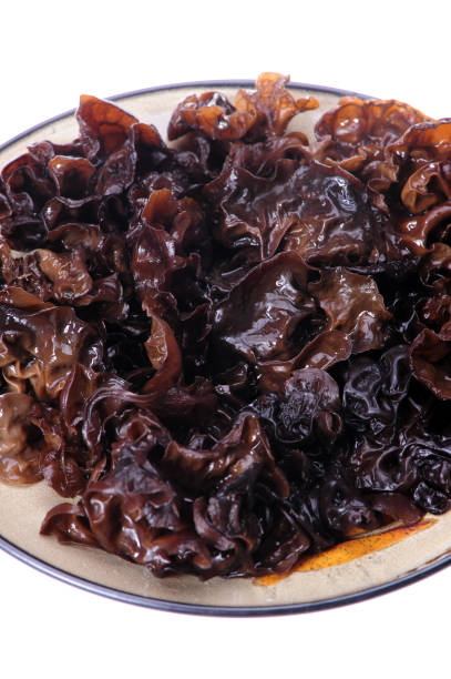 istock Black fungus on a white background 990708524