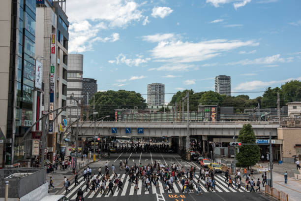 tokyo city stock photo