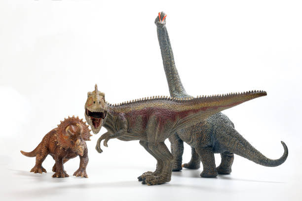 dinosaurier - dinosaur toy dino monster stock-fotos und bilder