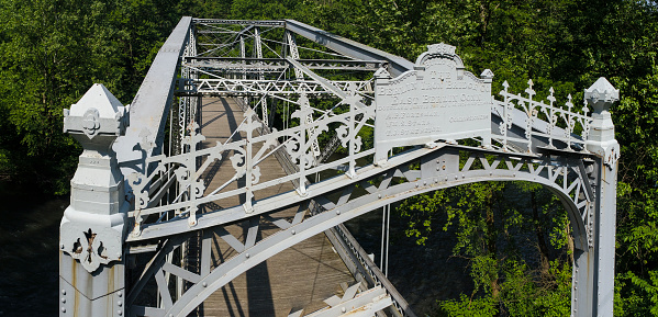 Wraught Iron Bridge Built in 1890 Swatara Creek Pennsylvania