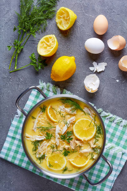 istock avgolemono - delicious creamy greek chicken soup 990823018