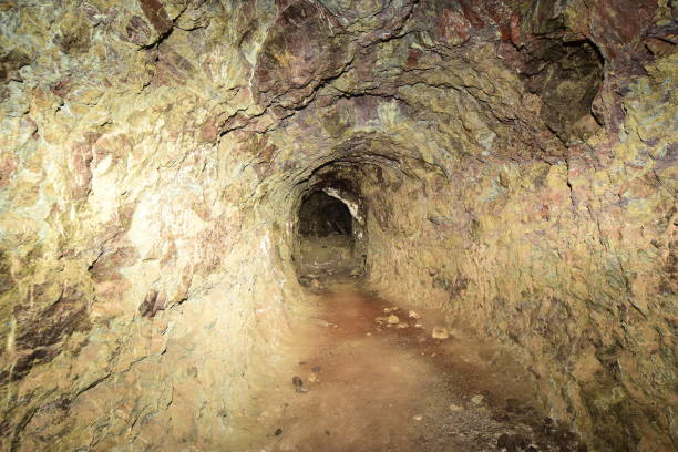 istock Abandoned mine shaft in Magnesium mine 990825370