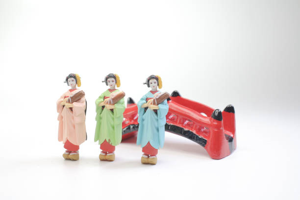 the tiny figure of Japanese Traditional  doll