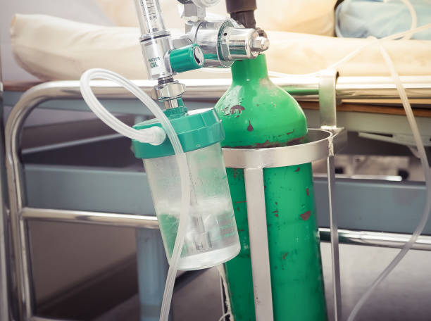 istock Oxygen Tank or Medical Oxygen Cylinder with Valve using 990849424