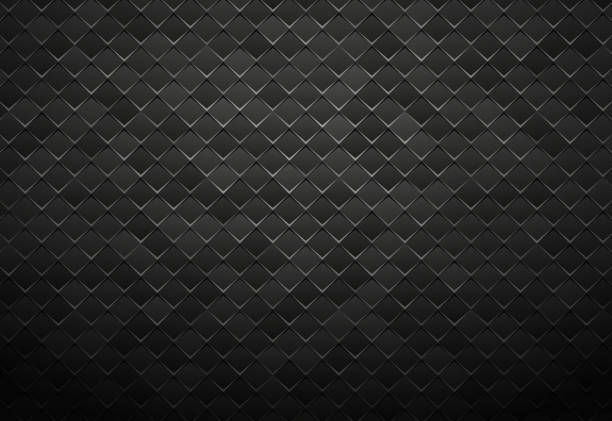 abstract black metal tile background modern style abstract black metal tile background industry backgrounds stock illustrations