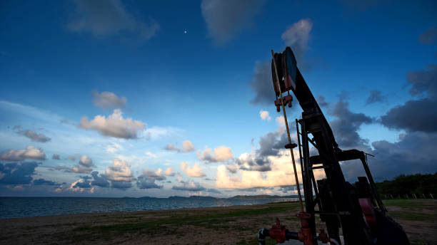 istock The oil pump. 990861318