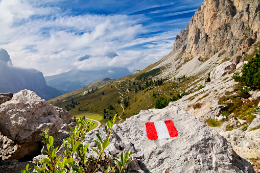 Landscapes of the Italian Dolomites in summer