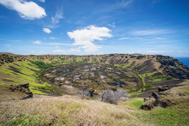 istock Easter Island Rano Kau Volcano Crater Rapa Nui Chile 990877394