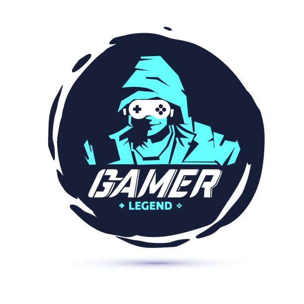 Men In Hood Sweater In Dark Room Negative Space With Console Joystick As  Glasses Gamer Legend Gamer Logo Concept Vector Stock Illustration -  Download Image Now - iStock