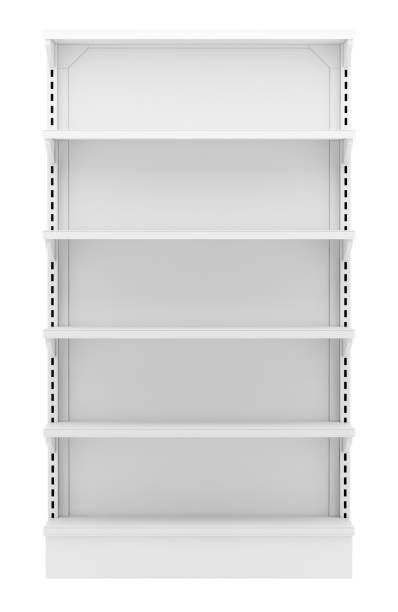 istock empty supermarket shelves isolated on white background 990888688