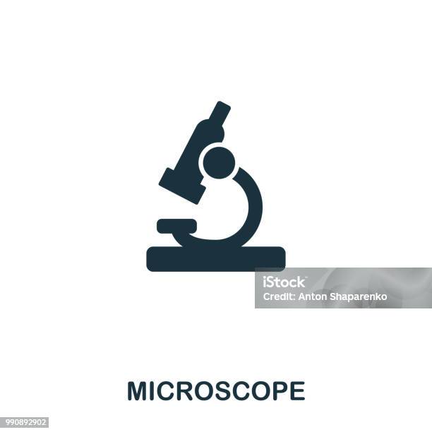 Mikroskopsymbol Line Style Icondesign Ui Illustration Von Mikroskopsymbol Piktogramm Isoliert Auf Weiss Einsatzbereit In Webdesign Apps Software Zu Drucken Stock Vektor Art und mehr Bilder von Mikroskop