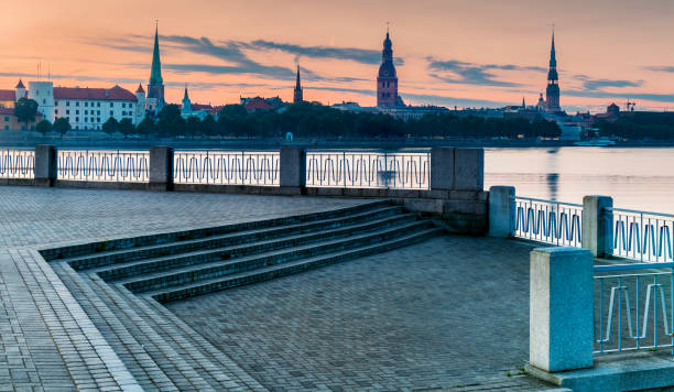 istock Panoramic view on historical center of old Riga 990893224