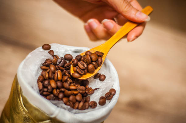 istock Bean coffee - coffee beans in a bag 990901894