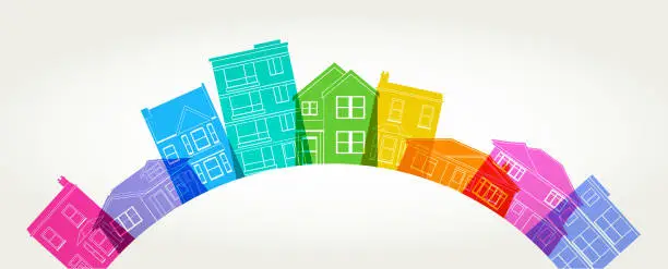 Vector illustration of Houses or homes