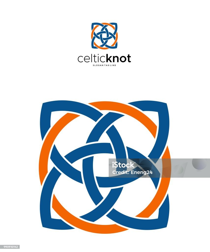 celtic knot geometric icon celtic knot geometric icon design vector Celtic Knot stock vector