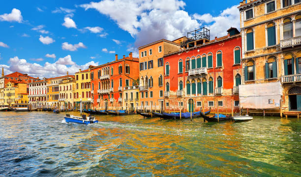 istock Venice, Italy. Gondolas on Grand Channel 990917294
