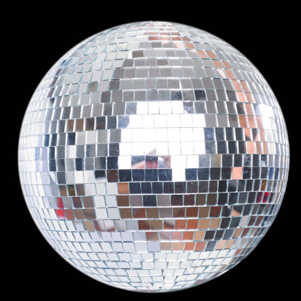 istock Shining Disco Ball isolated on black 990917622