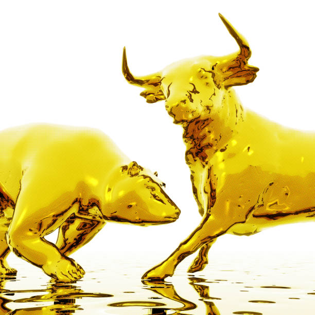 istock Digital Illustration of Bull and Bear 990940874