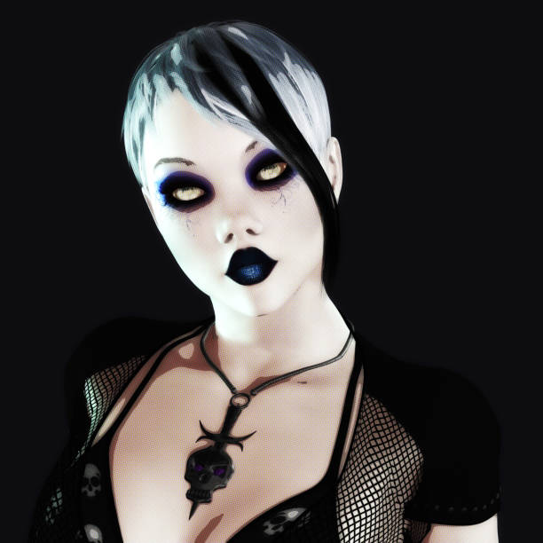 istock Digital 3D Illustration of a Gothic Female 990941720