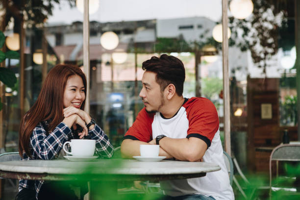 istock Couple enjoying a hot drink 990954570