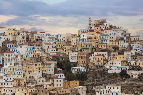 istock Panoramic view of Olympos in Karpathos island, Dodecanese Greece 990991246