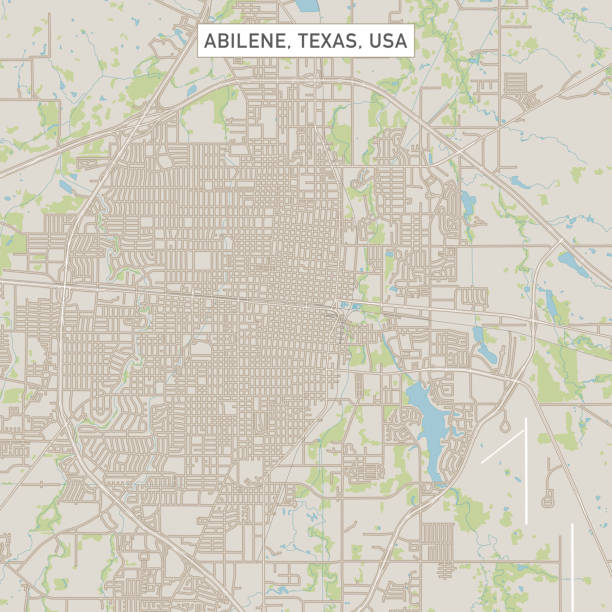 Abilene Texas US City Street Map Vector Illustration of a City Street Map of Abilene, Texas, USA. Scale 1:60,000.
All source data is in the public domain.
U.S. Geological Survey, US Topo
Used Layers:
USGS The National Map: National Hydrography Dataset (NHD)
USGS The National Map: National Transportation Dataset (NTD) abilene texas stock illustrations