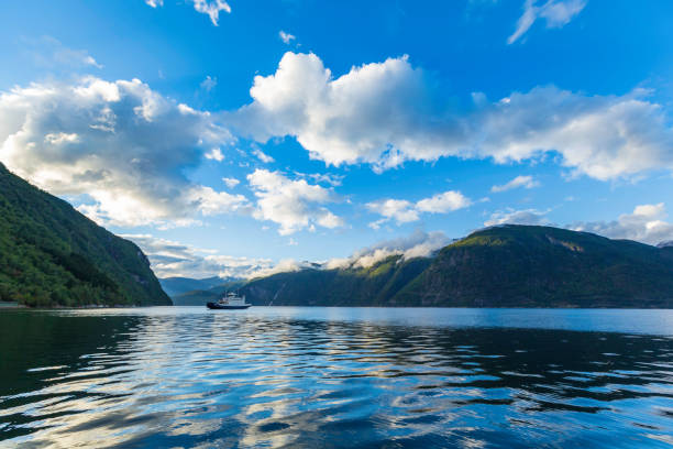 istock white ferry crossing the Geirangerfjord 991017184