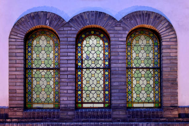 istock Bright and colorful stained glass windows 991022666