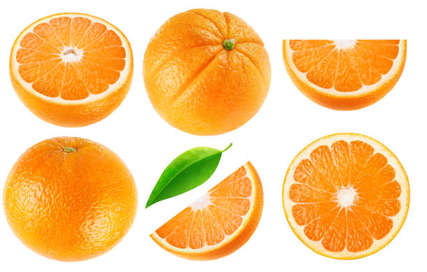 izolowana pomarańczowa kolekcja - healthy eating variation part of empty zdjęcia i obrazy z banku zdjęć