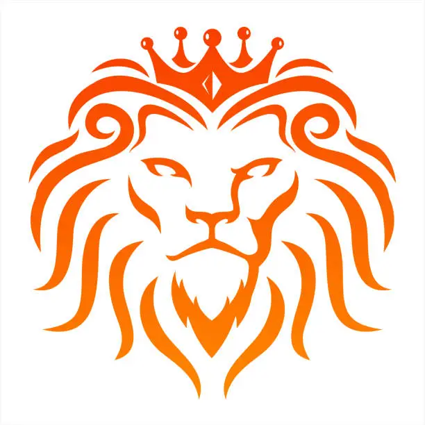 Vector illustration of Lion Head