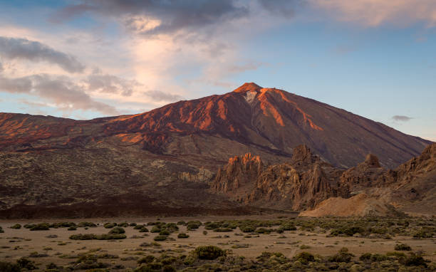 istock El Teide volcano in red colors 991052054