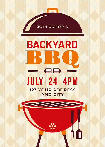Backyard BBQ Party Invitation Template