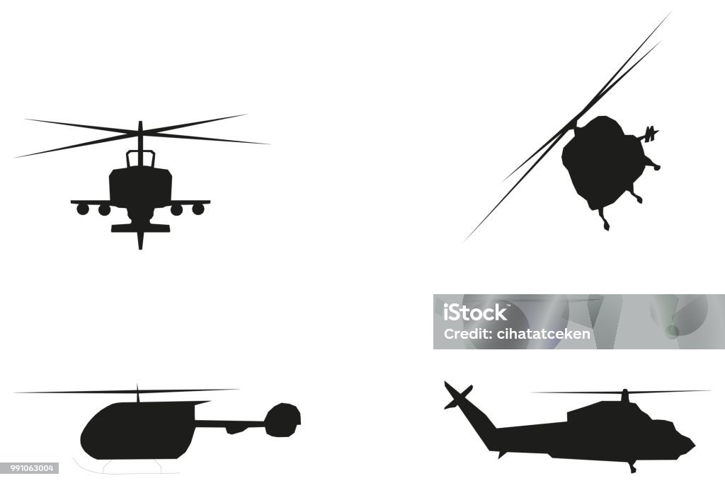 Modern helicopter Helicopter stock vector