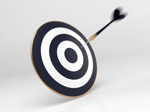 istock 3d rendering Dart in dartboard bullseye 991064396