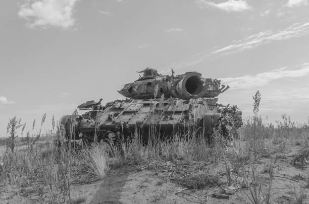 istock military tank, artillery, tracked, in the field 991069316