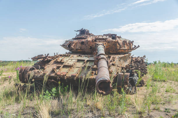 istock military tank, artillery, tracked, in the field 991069506