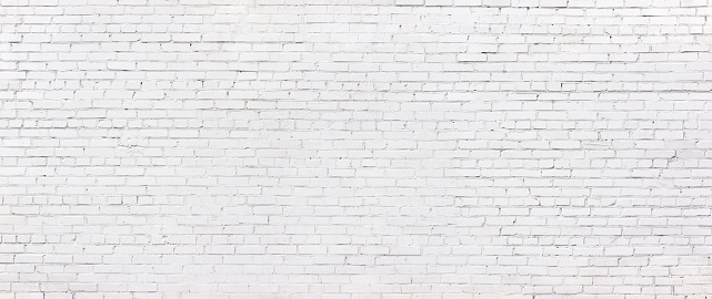 whitewashed brick wall, light brickwork background for design. White masonry
