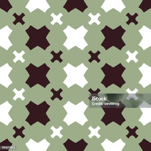 Alternating Pattern Shape Examples Seamless Pattern With Alternate Geometric Shapes Stock Illustration ...