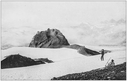 Antique photograph of America's famous landscapes: Mount Tacoma, Oregon