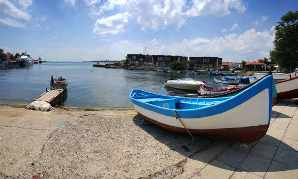 istock Fishing boat on the port 991083514