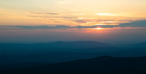 istock Sunset over New England mountains 991091376