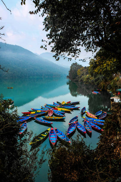 istock Fishing boats, Pokhara 991100462