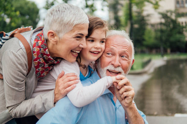 istock Happy multi-generation family outdoors 991112292