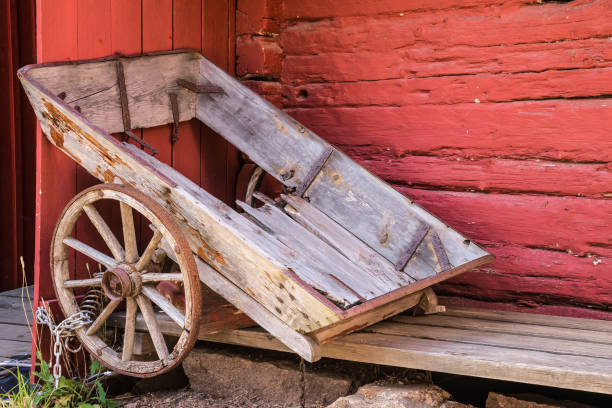 istock Old wooden carriage 991131016