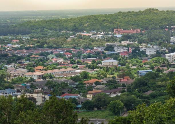 istock Aerial View : Downtown Phetchaburi Province , Thailand 991138406